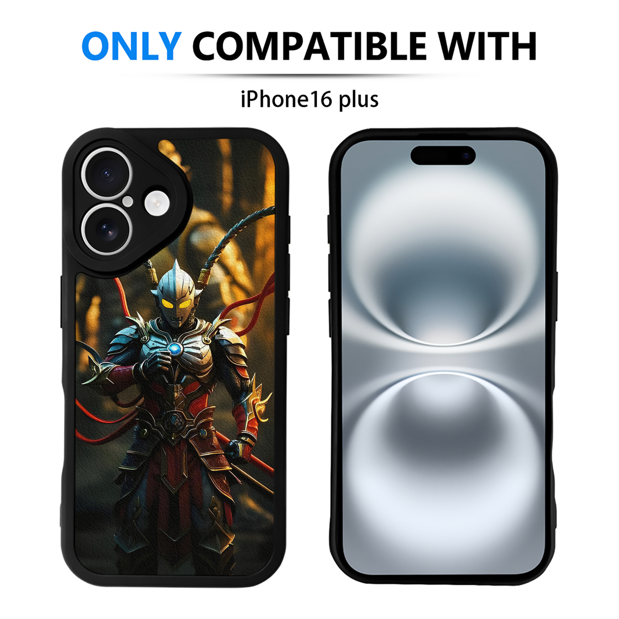 （画像用） ウルトラマン Ultraman 【iPhone 16シリーズ対応】シリコンスマホケース（レザー調） 材質：シリコン
